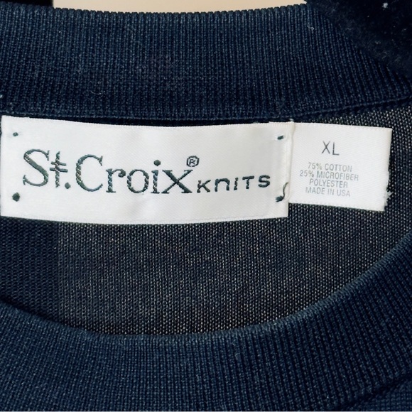 ST. CROIX SHORT SLEEVE CREW TEE, BLACK - Picture 2 of 6